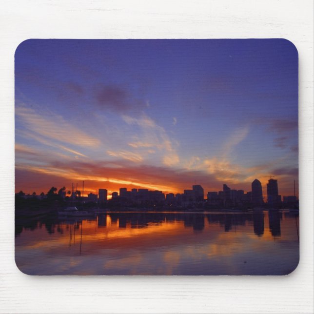 Sunrise From San Diego Bay Mouse Pad (Front)