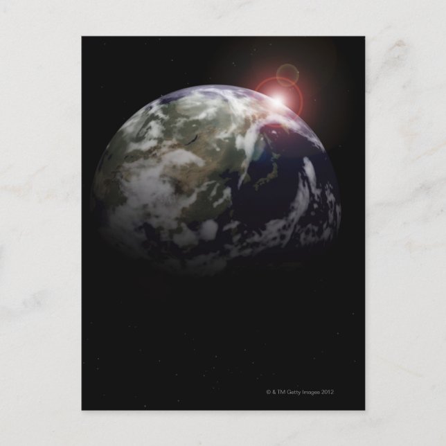 Sunrise from Space Postcard (Front)