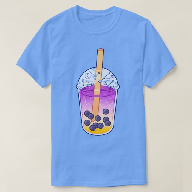 Sunrise Galaxy Boba Tea T-Shirt (Design Front)
