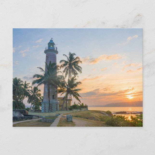 Sunrise, Galle lighthouse Postcard (Front)