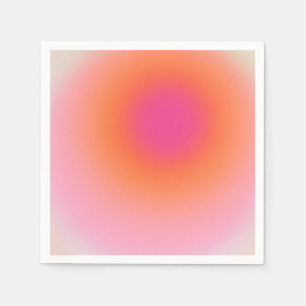 Sunrise Gradient - Beige Pink Orange Napkins