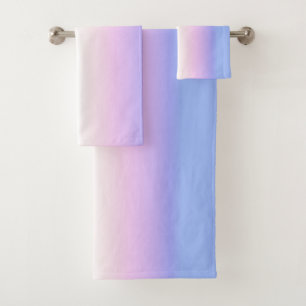 Sunrise Gradient Pastel Rainbow SY8 Bath Towel Set