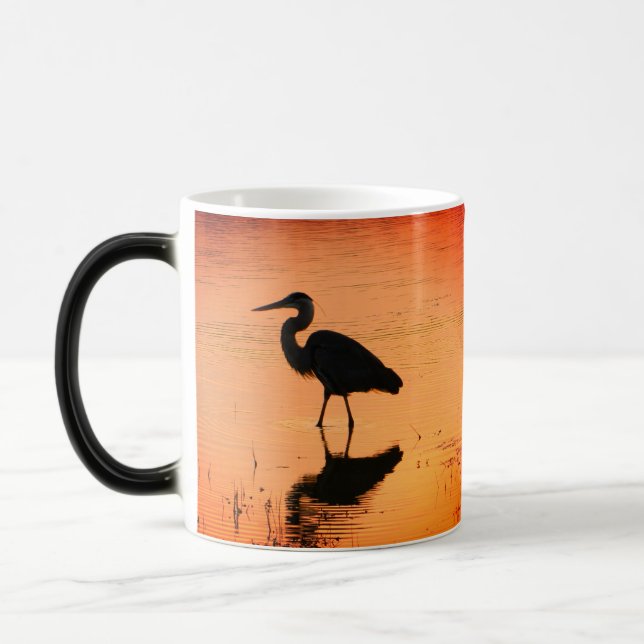 Sunrise Heron Morphing Mug (Left)