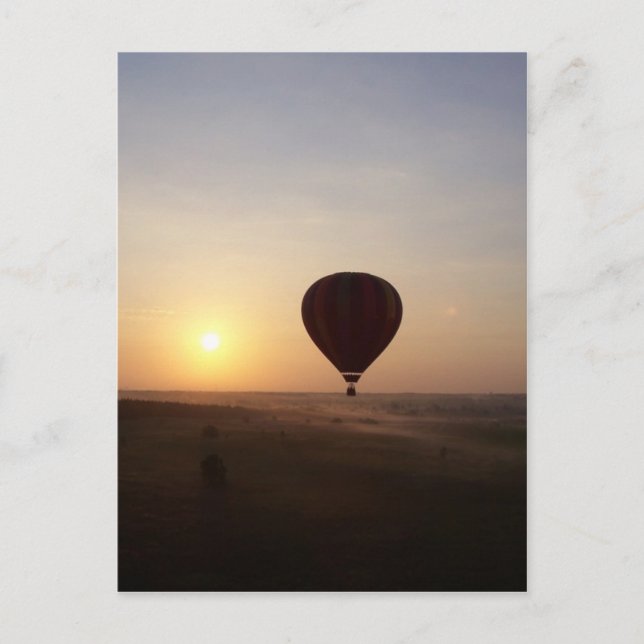 Sunrise Hot Air Balloon photographic image Postcard (Front)