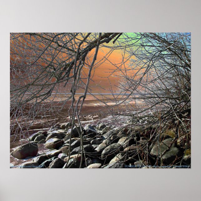 SUNRISE ICE-SCAPE POSTER (Front)