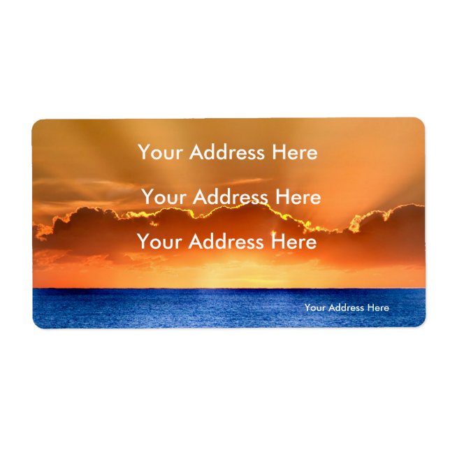Sunrise image for Shipping-Labels Label (Front)