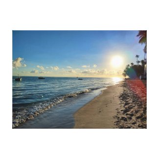 SUNRISE IN BAVARO CANVAS PRINT