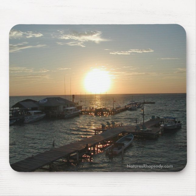Sunrise In Belize Mousepad By Nature's Rhapsody (Front)