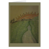 Sunrise in Colored Pencil Irish Blessing Card (Front)