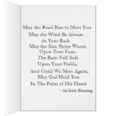 Sunrise in Colored Pencil Irish Blessing Card (Inside (Right))