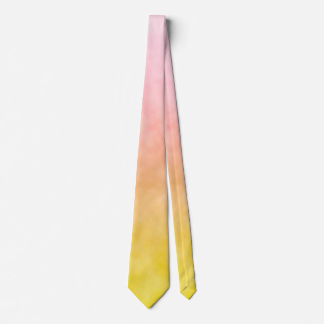 Sunrise in Cotton Candy Skies Neck Tie (Front)