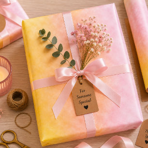 Sunrise in Cotton Candy Skies Wrapping Paper Sheets