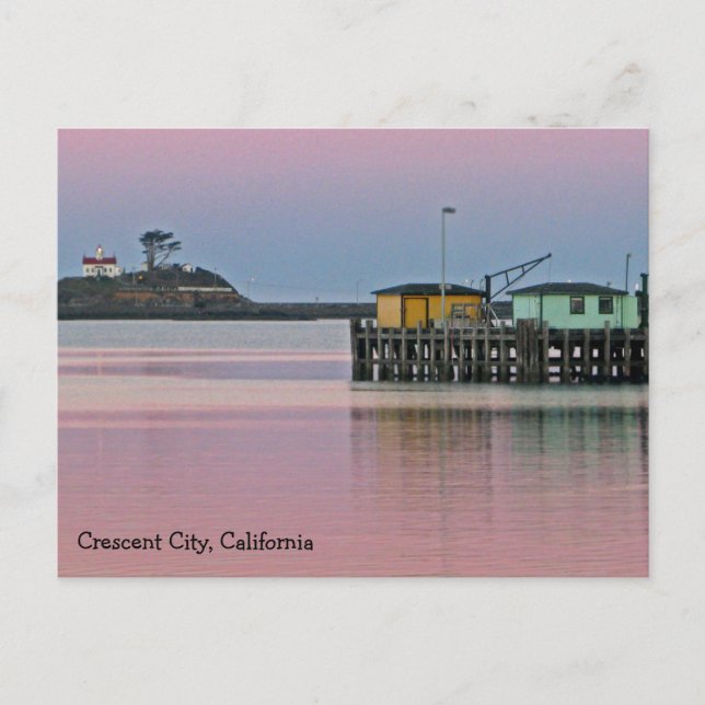 Sunrise in Crescent City, CA Postcard (Front)
