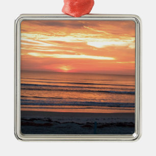 Sunrise in Daytona Beach, FL Metal Ornament