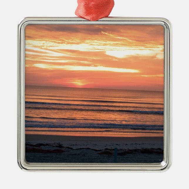 Sunrise in Daytona Beach, FL Metal Ornament (Front)