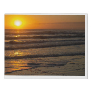 Sunrise in Florida Faux Canvas Print