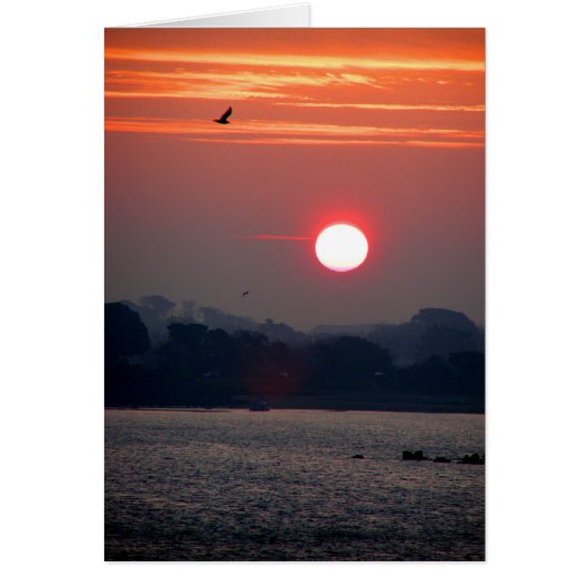 Sunrise in Guernsey Cards (Front)