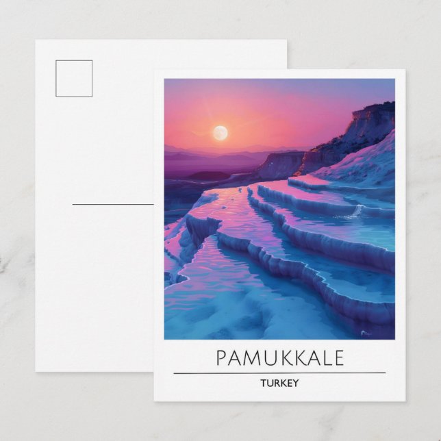 Sunrise in Pamukkale Turkey Travel  Postcard (Front/Back)
