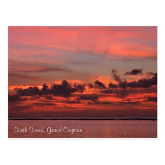 Sunrise in Pinks - South Sound, Grand Cayman Postcard