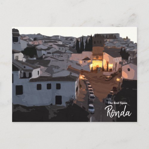 Sunrise in Ronda Spain Postcard