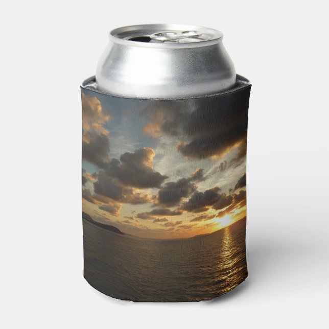 Sunrise in St. Thomas I US Virgin Islands Can Cooler (Can Front)