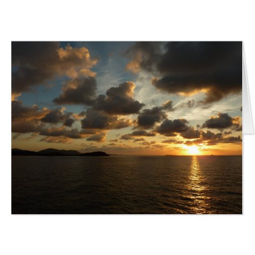 Sunrise in St Thomas I US Virgin Islands Card