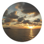 Sunrise in St. Thomas I US Virgin Islands Classic Round Sticker