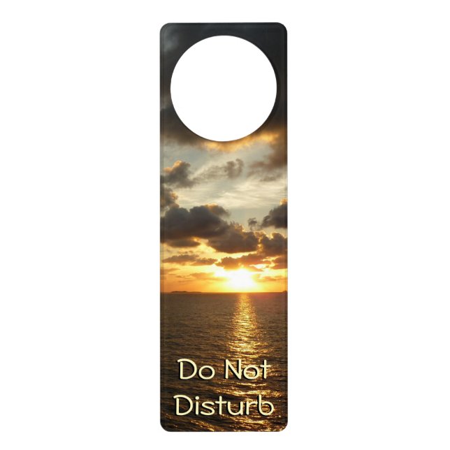 Sunrise in St. Thomas I US Virgin Islands Door Hanger (Front)