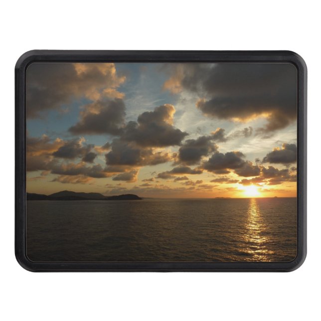 Sunrise in St. Thomas I US Virgin Islands Hitch Cover (Front)