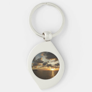 Sunrise in St. Thomas I US Virgin Islands Keychain