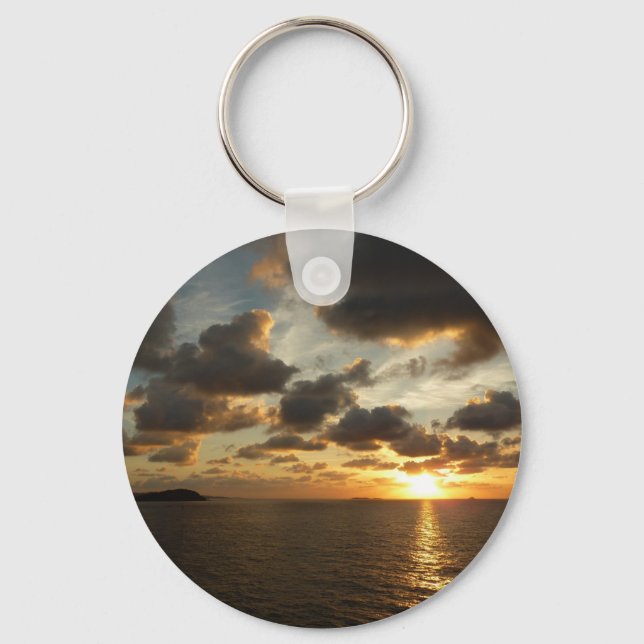 Sunrise in St. Thomas I US Virgin Islands Keychain (Front)