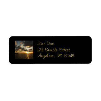 Sunrise in St. Thomas I US Virgin Islands Label