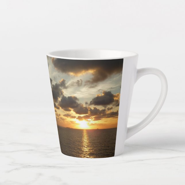 Sunrise in St. Thomas I US Virgin Islands Latte Mug (Right)