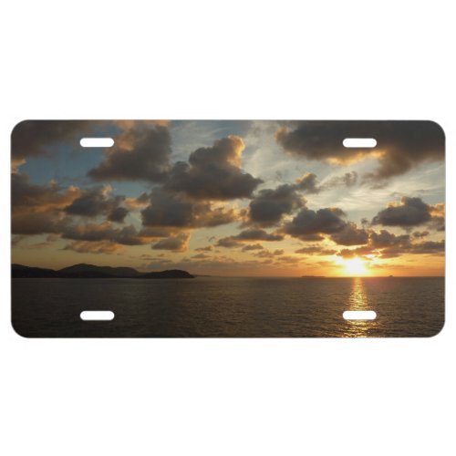 Sunrise in St Thomas I US Virgin Islands License Plate