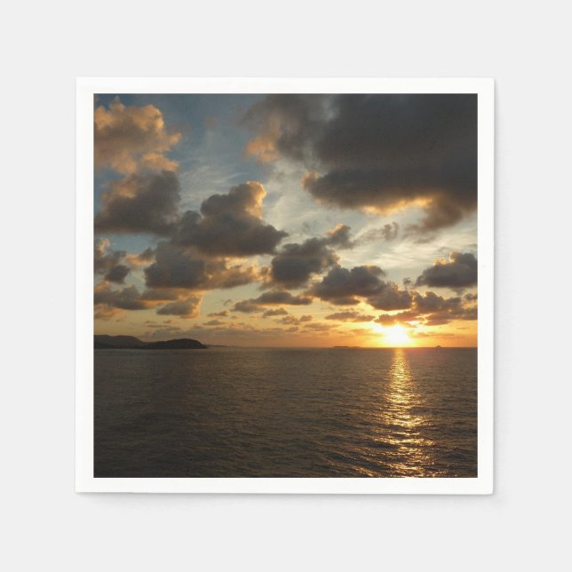 Sunrise in St. Thomas I US Virgin Islands Napkins (Front)