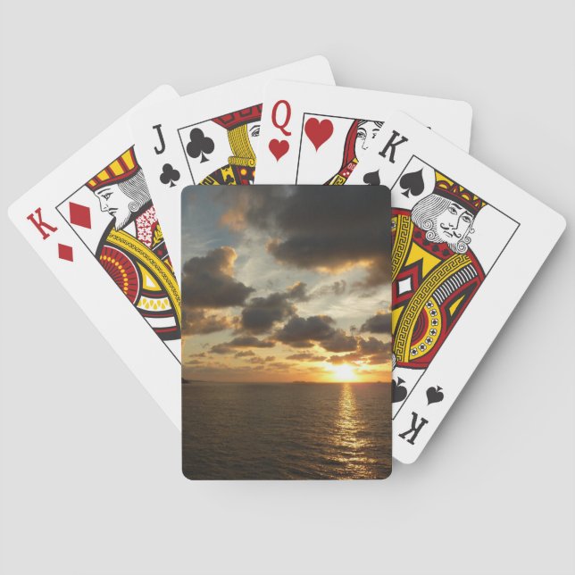 Sunrise in St. Thomas I US Virgin Islands Poker Cards (Back)