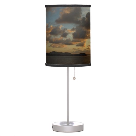 Sunrise in St. Thomas I US Virgin Islands Table Lamp (Left)