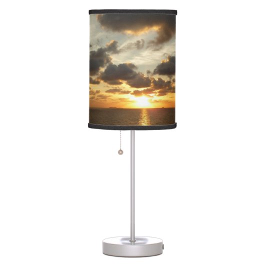 Sunrise in St. Thomas I US Virgin Islands Table Lamp (Right)