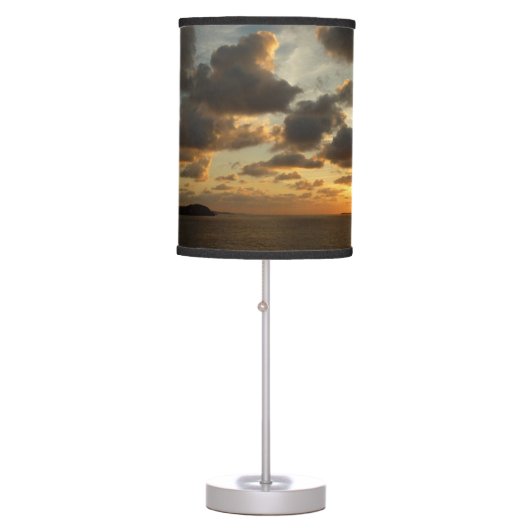 Sunrise in St. Thomas I US Virgin Islands Table Lamp (Front)
