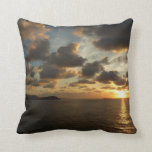 Sunrise in St. Thomas I US Virgin Islands Throw Pillow