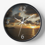 Sunrise in St. Thomas I US Virgin Islands Wall Clock