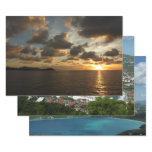 Sunrise in St. Thomas I US Virgin Islands Wrapping Paper Sheets