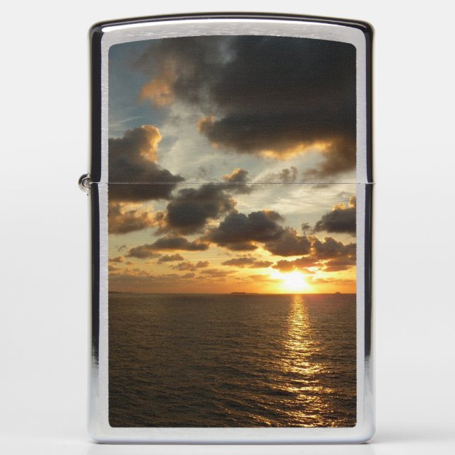 Sunrise in St. Thomas I US Virgin Islands Zippo Lighter (Front)