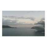 Sunrise in St. Thomas II Cruise Seascape Rectangular Sticker