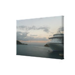 Sunrise in St. Thomas II Cruise Ship Photography Canvas Print
