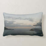 Sunrise in St. Thomas II Cruise Ship Photography Lumbar Pillow