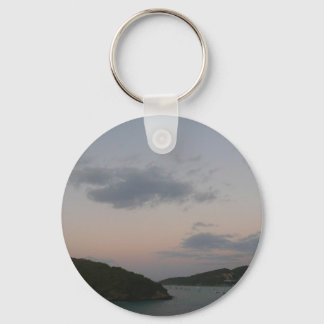 Sunrise in St. Thomas III US Virgin Islands Keychain