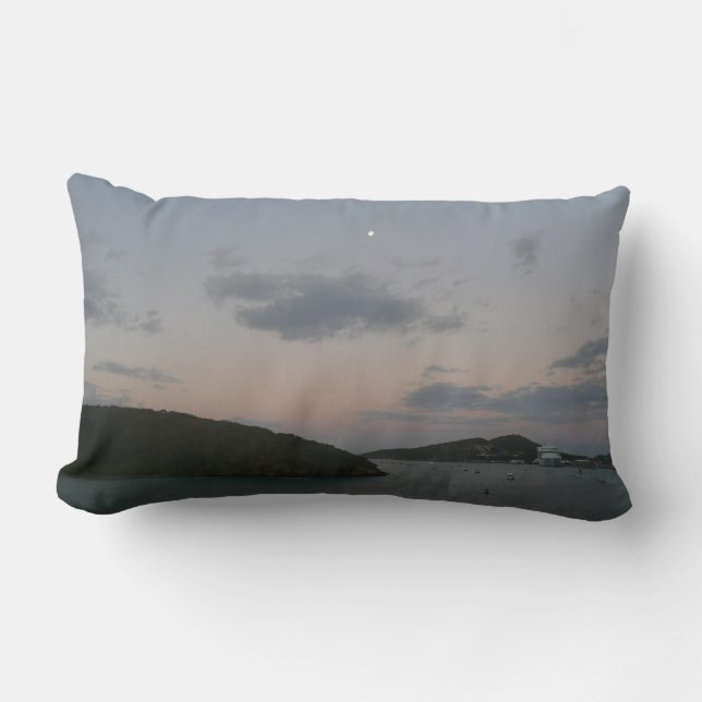 Sunrise in St. Thomas III US Virgin Islands Lumbar Pillow (Front)