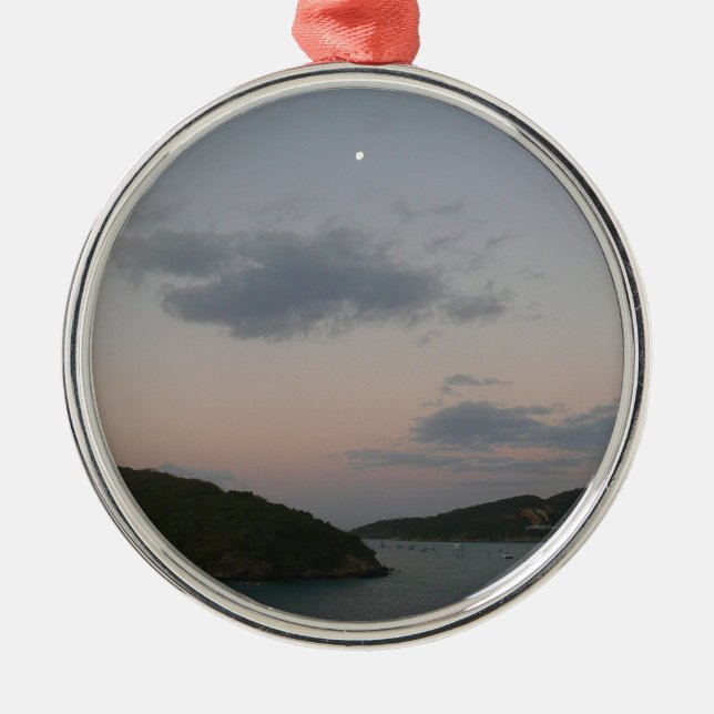 Sunrise in St. Thomas III US Virgin Islands Metal Ornament (Front)