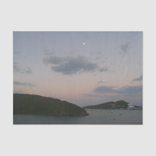 Sunrise in St. Thomas III US Virgin Islands Tissue Paper (Front)